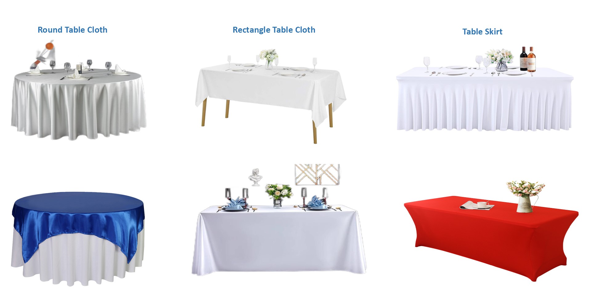 Mantelería profesional para restaurante