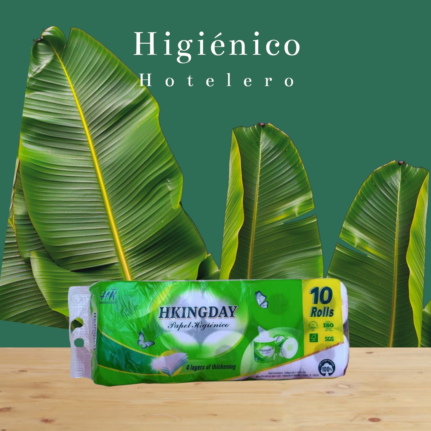 Standard 3 Layer Toilet Paper 10 Rollos