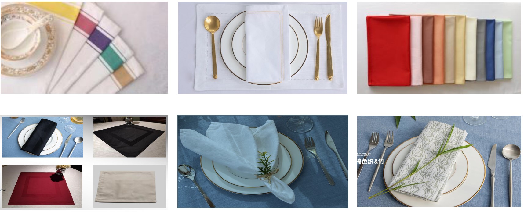 Servilletas de tela para restaurante