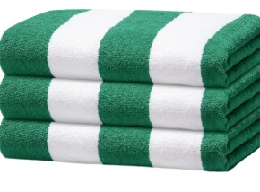 Toalla Playa Rayas Verde